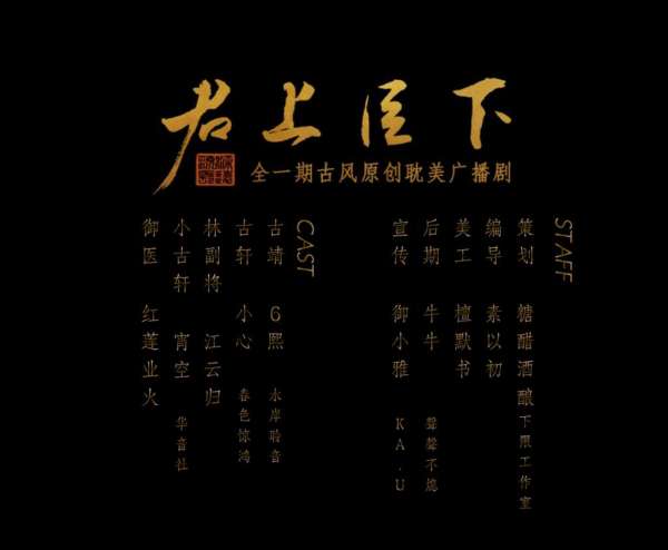 全一期广播剧《君上臣下》完整版林放(小心)x6熙（精品广播剧）