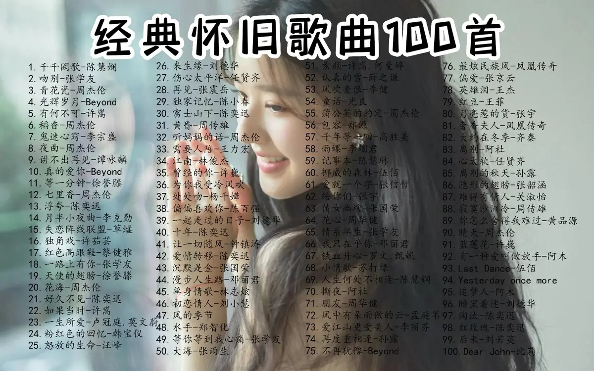 粤语经典怀旧Beyond歌曲精选100首mp3下载-粤语经典老歌合集下载