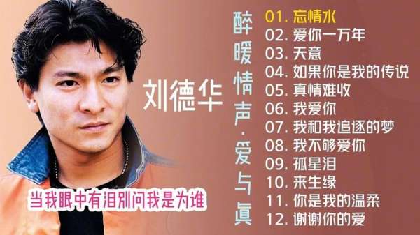 刘德华火爆全网的热门歌曲大全-刘德华所有完整歌曲收录专辑合集打包