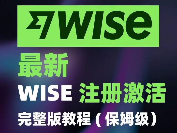 Wise注册教程wise入金激活方法-wise激活入金教程-全套中国资料注册Wise全流程