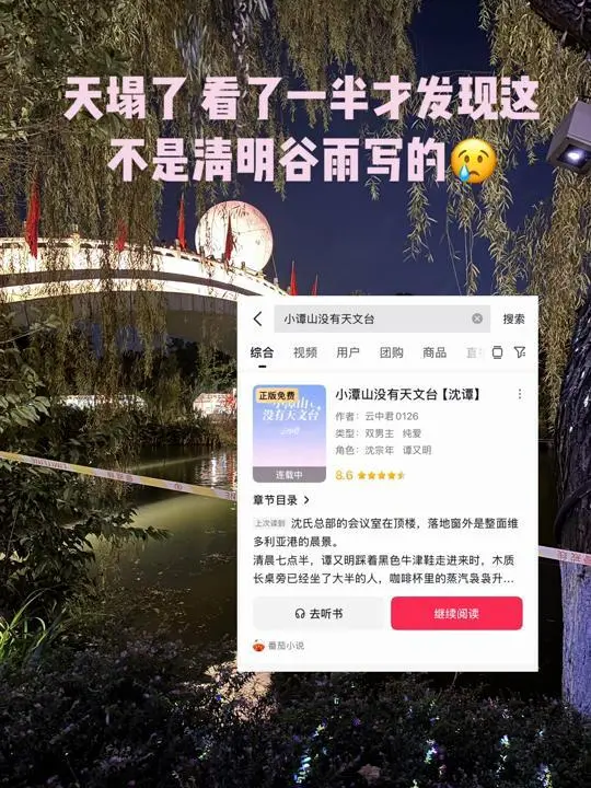 《小谭山没有天文台》by清明谷雨（未删减+番外）全本TXT下载-小潭山没有天文台免费阅读清明谷雨小说-小潭山没有天文台最新章节完整版网盘资源